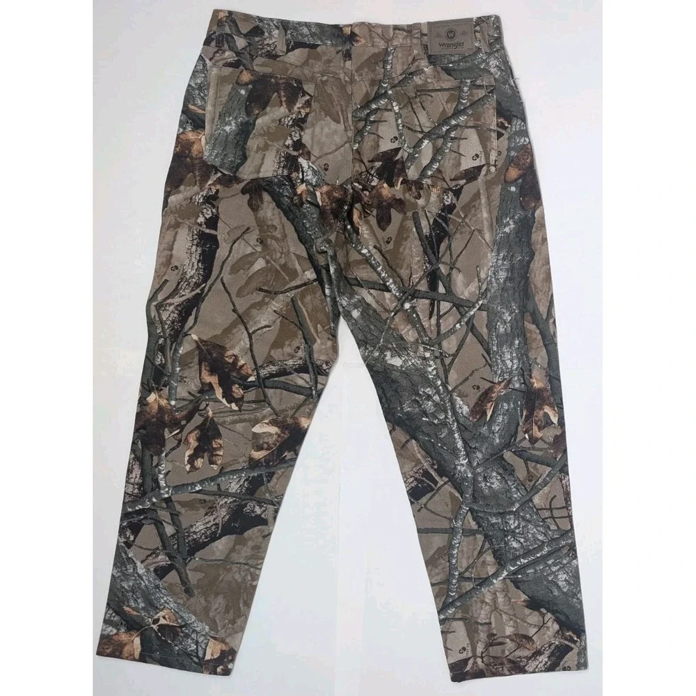 Wrangler Reeltree Fusion 3D Camo Jeans Mens 38x30 Double Knee Hunting 97GR1FS